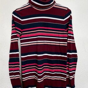 J.Crew Striped Tissue Turtleneck XS